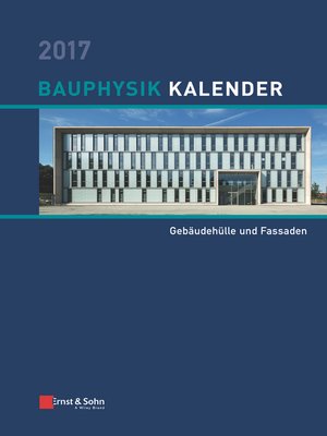cover image of Bauphysik Kalender 2017